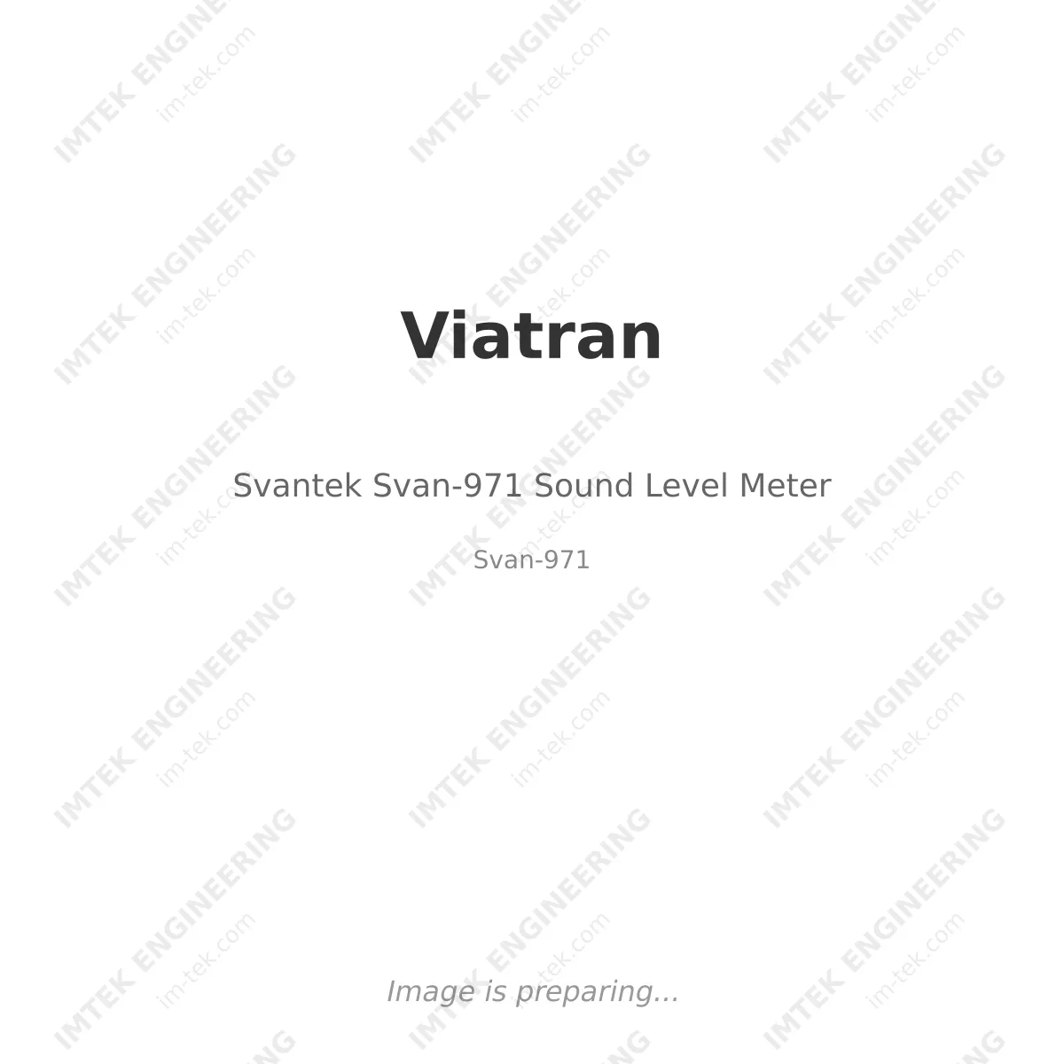 Viatran Svantek Svan-971 Sound Level Meter - Svan-971
