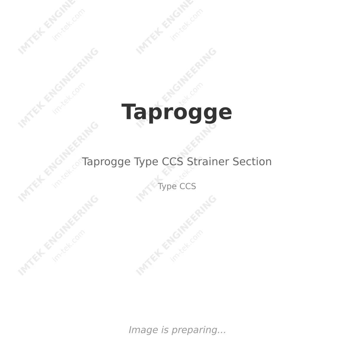 Taprogge Taprogge Type CCS Strainer Section - Type CCS