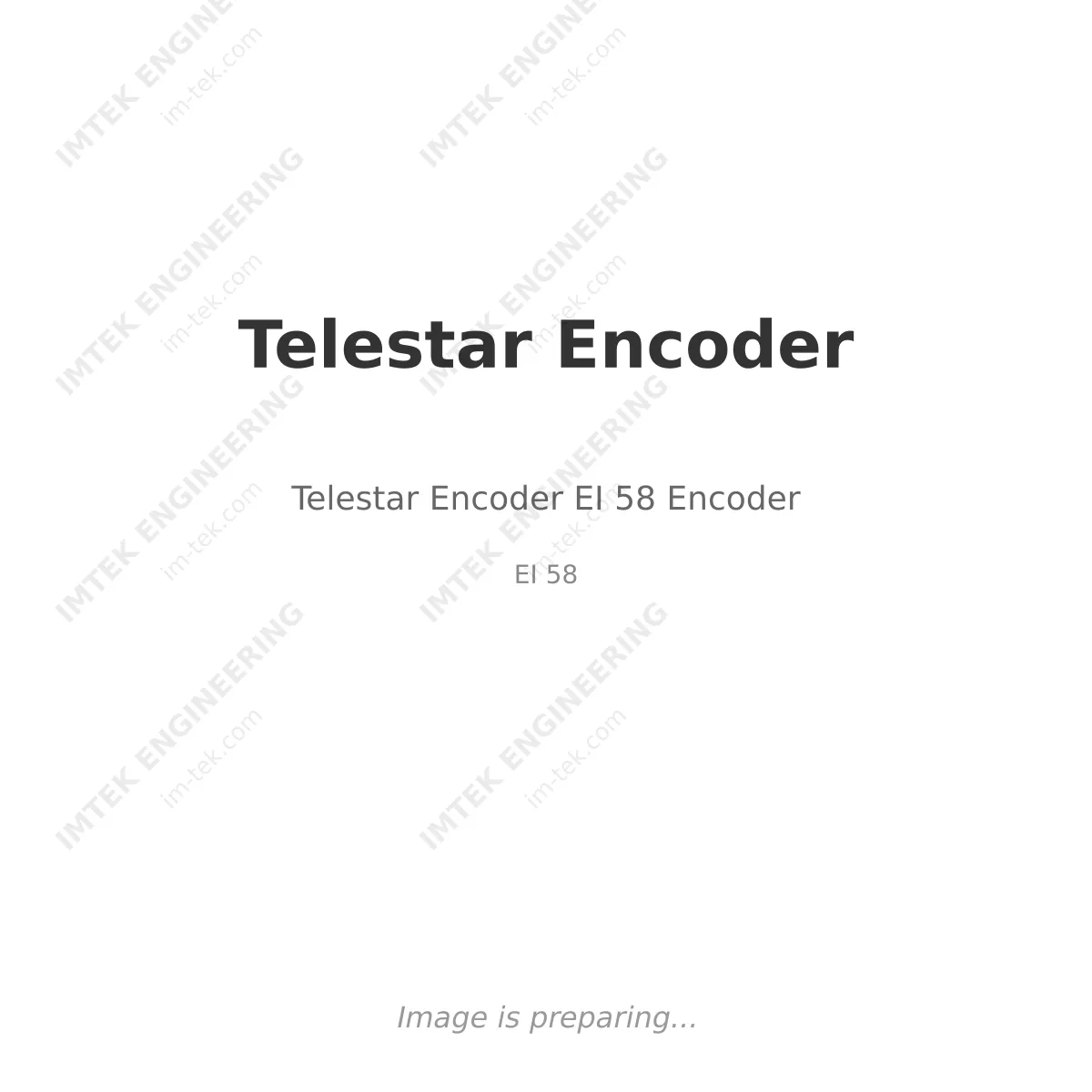 Telestar Encoder Telestar Encoder EI 58 Encoder - EI 58