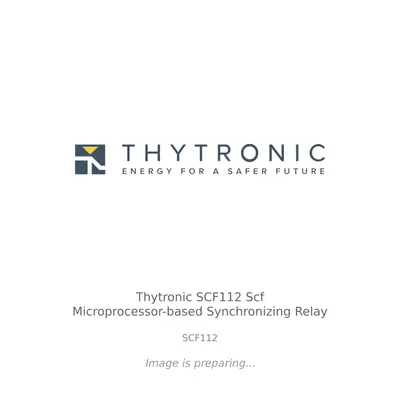 Thytronic Thytronic SCF112 Scf Microprocessor-based Synchronizing Relay - SCF112