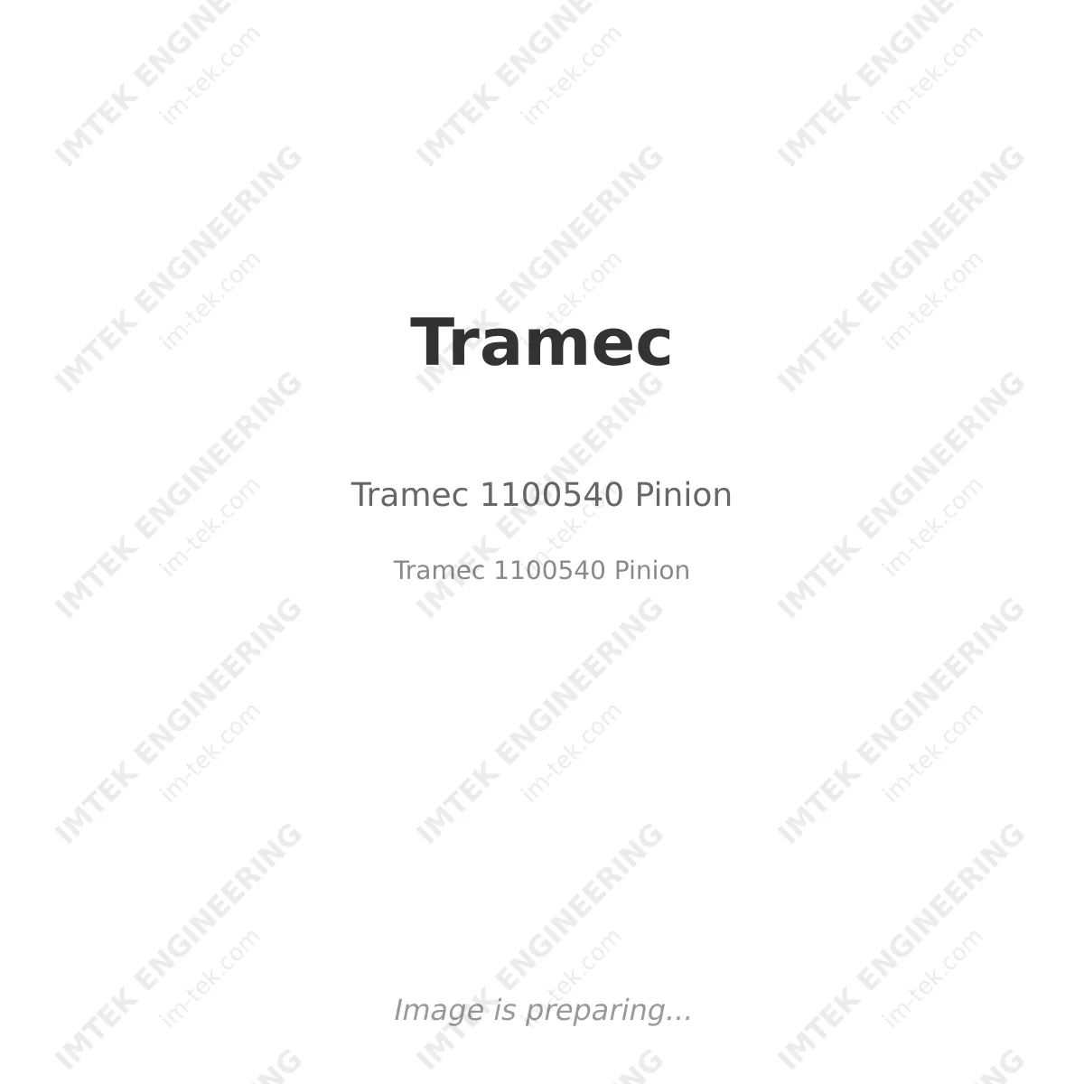 Tramec Tramec 1100540 Pinion - Tramec 1100540 Pinion