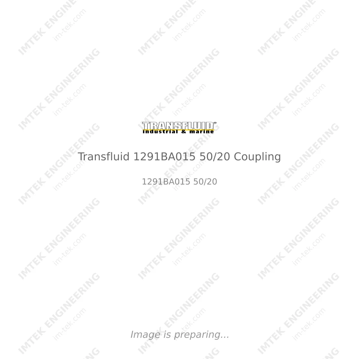 Transfluid Transfluid 1291BA015 50/20 Coupling - 1291BA015 50/20
