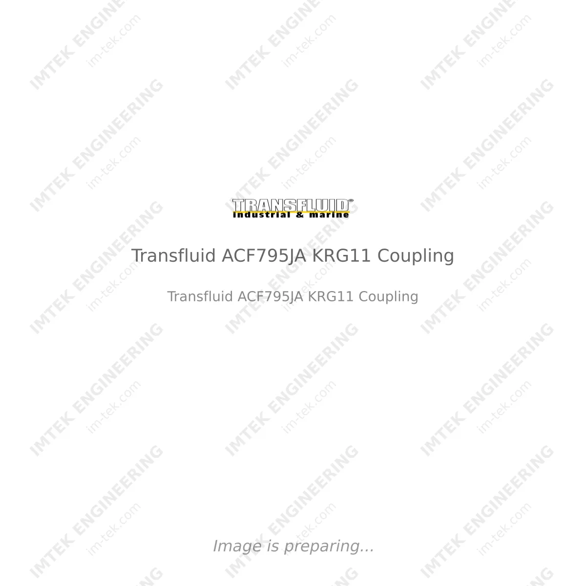 Transfluid Transfluid ACF795JA KRG11 Coupling - Transfluid ACF795JA KRG11  Coupling