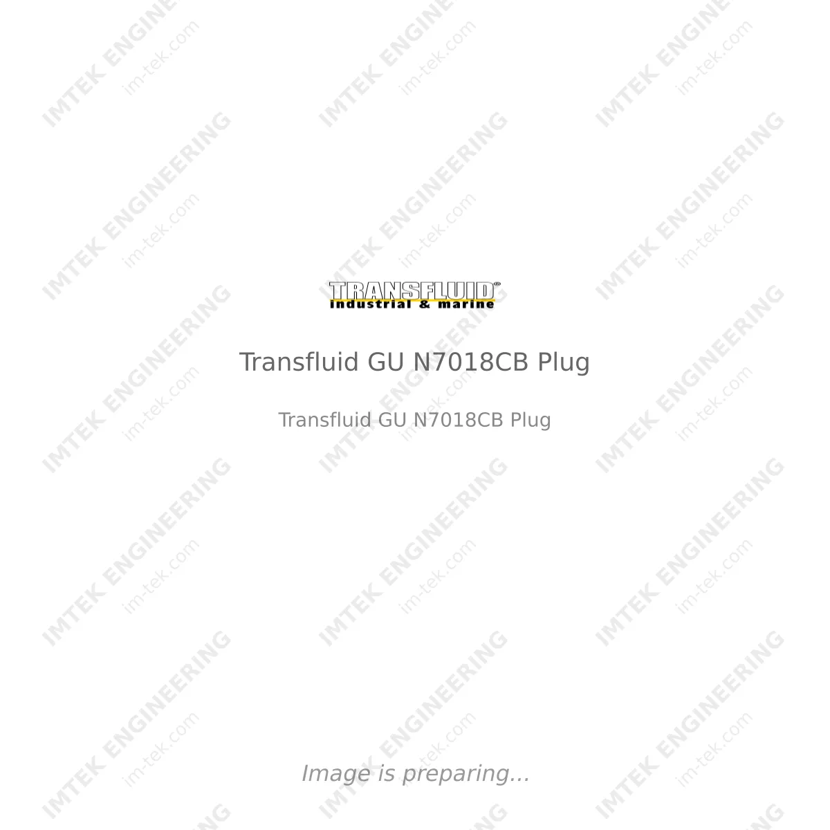 Transfluid Transfluid GU N7018CB Plug - Transfluid GU N7018CB Plug