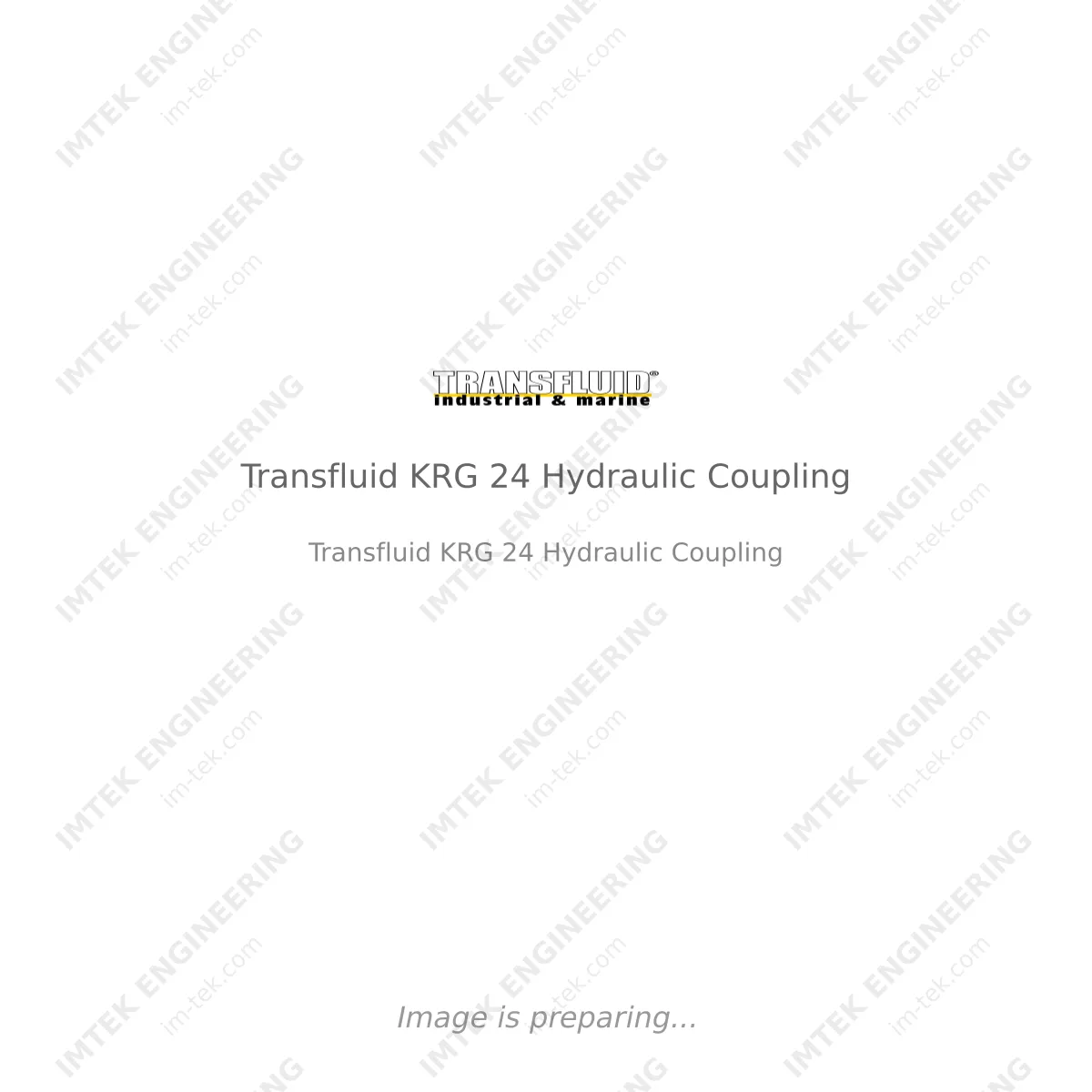 Transfluid Transfluid KRG 24 Hydraulic Coupling - Transfluid KRG 24 Hydraulic Coupling