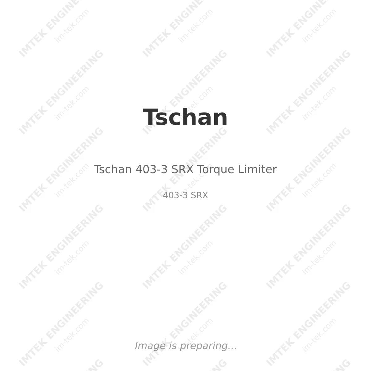 Tschan Tschan 403-3 SRX Torque Limiter - 403-3 SRX