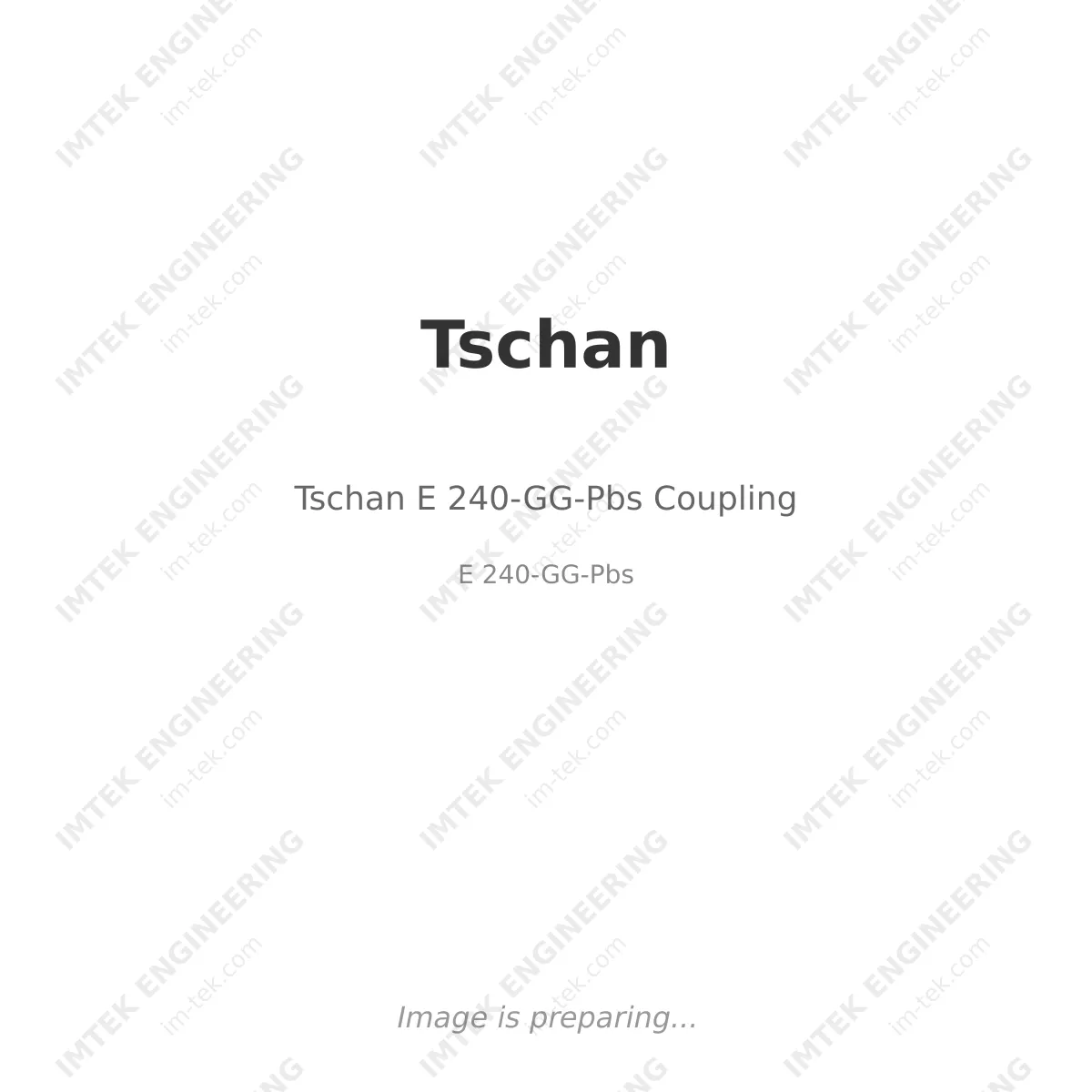 Tschan Tschan E 240-GG-Pbs Coupling - E 240-GG-Pbs