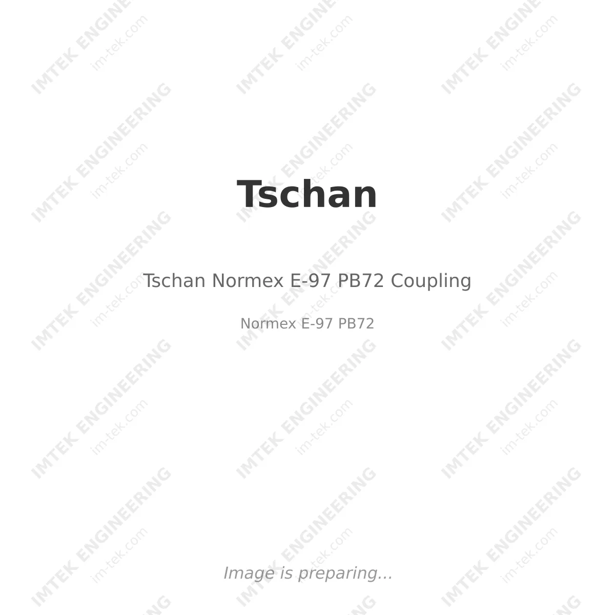 Tschan Tschan Normex E-97 PB72 Coupling - Normex E-97 PB72