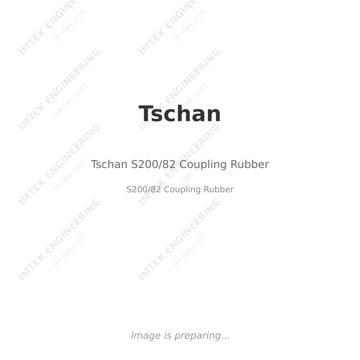 Tschan Tschan S200/82 Coupling Rubber - Tschan