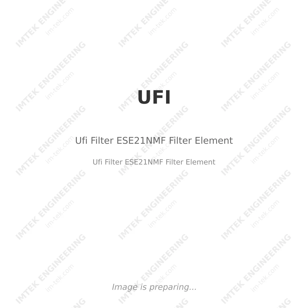 UFI Ufi Filter ESE21NMF Filter Element - Ufi Filter ESE21NMF Filter Element