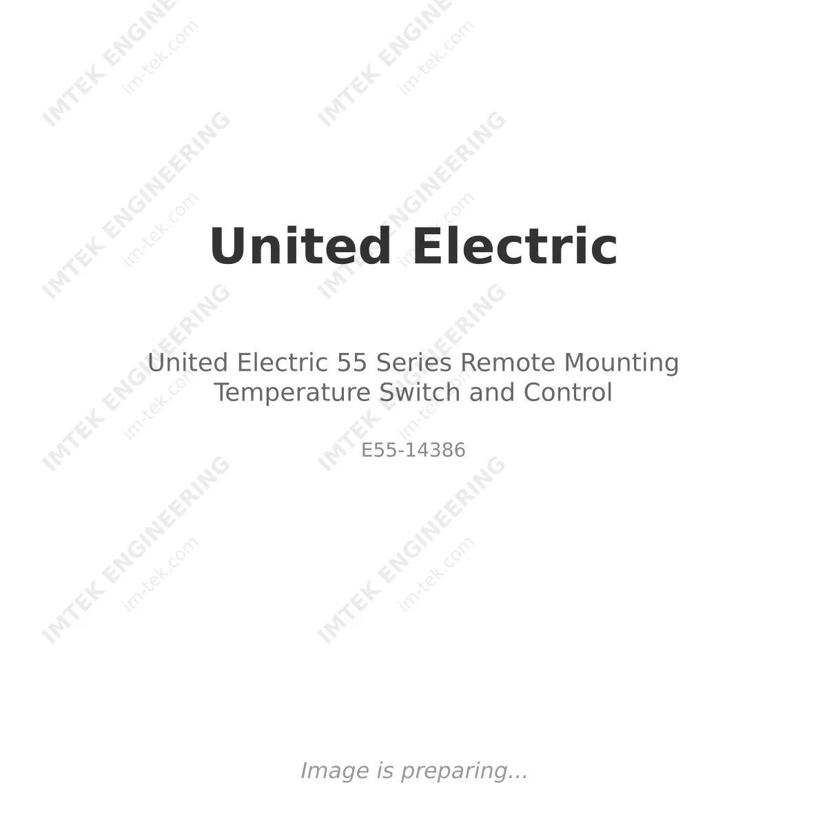 United Electric United Electric 55 Series Remote Mounting Temperature Switch and Control - E55-14386