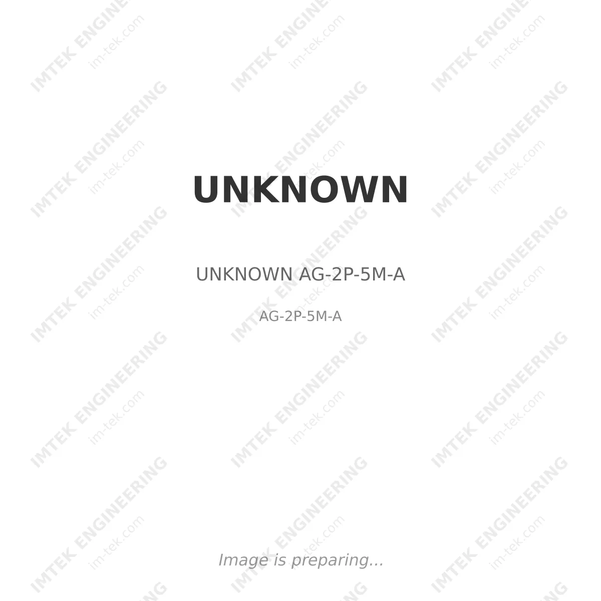 UNKNOWN UNKNOWN AG-2P-5M-A - AG-2P-5M-A