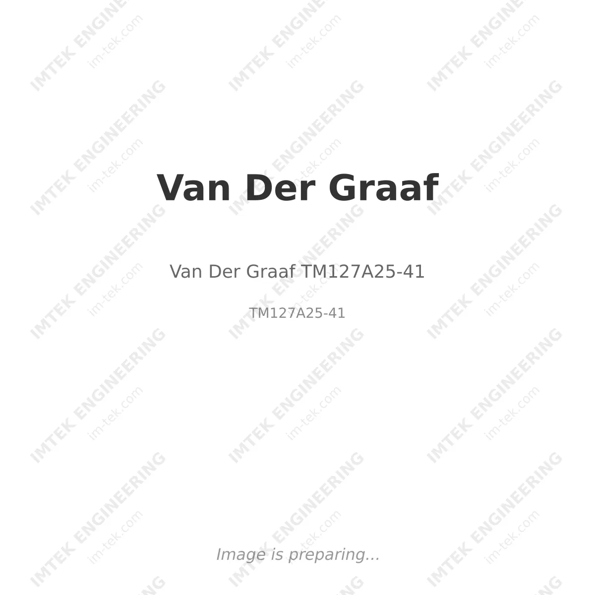Van Der Graaf Van Der Graaf TM127A25-41 - TM127A25-41