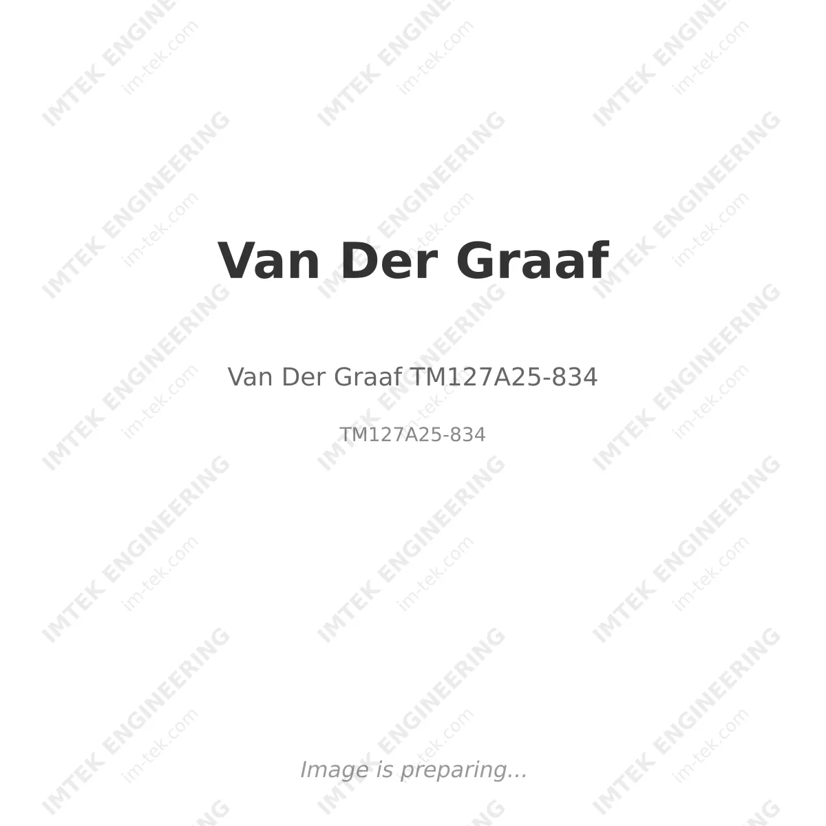 Van Der Graaf Van Der Graaf TM127A25-834 - TM127A25-834