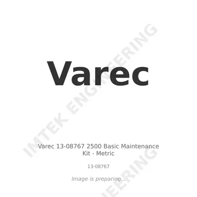 Varec Varec 13-08767 2500 Basic Maintenance Kit - Metric - 13-08767