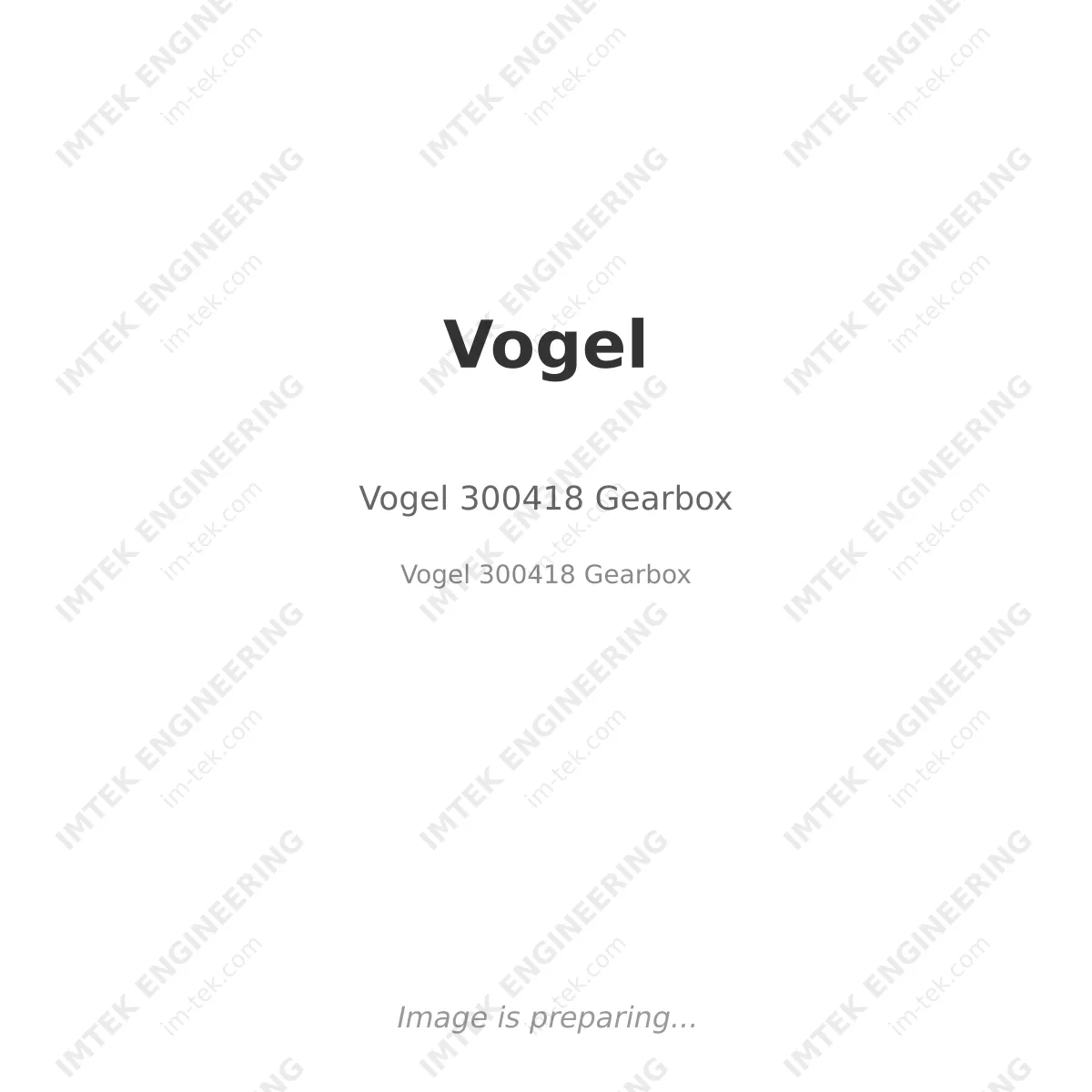 Vogel Vogel 300418 Gearbox - Vogel 300418 Gearbox
