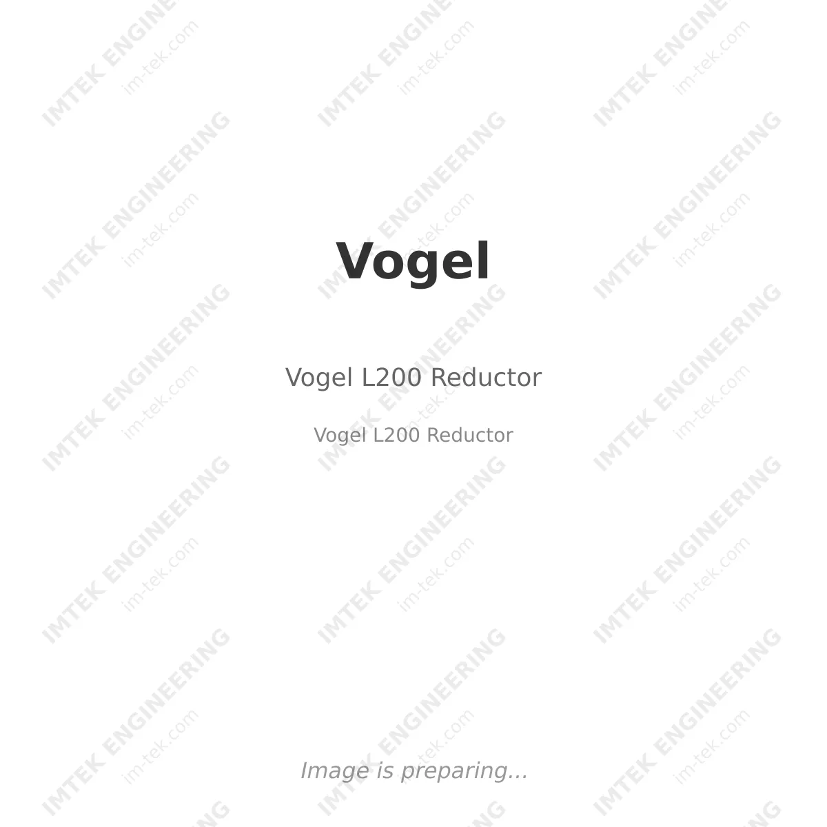 Vogel Vogel L200 Reductor - Vogel L200 Reductor