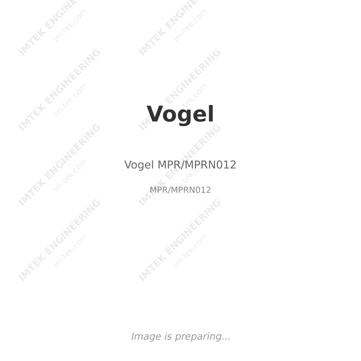 Vogel Vogel MPR/MPRN012 - MPR/MPRN012