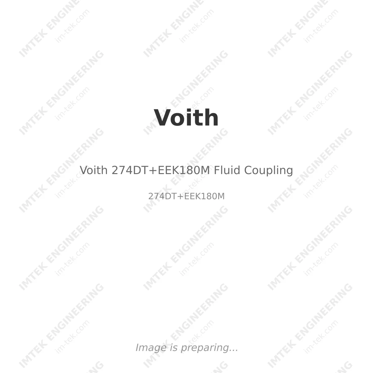 Voith Voith 274DT+EEK180M Fluid Coupling - 274DT+EEK180M