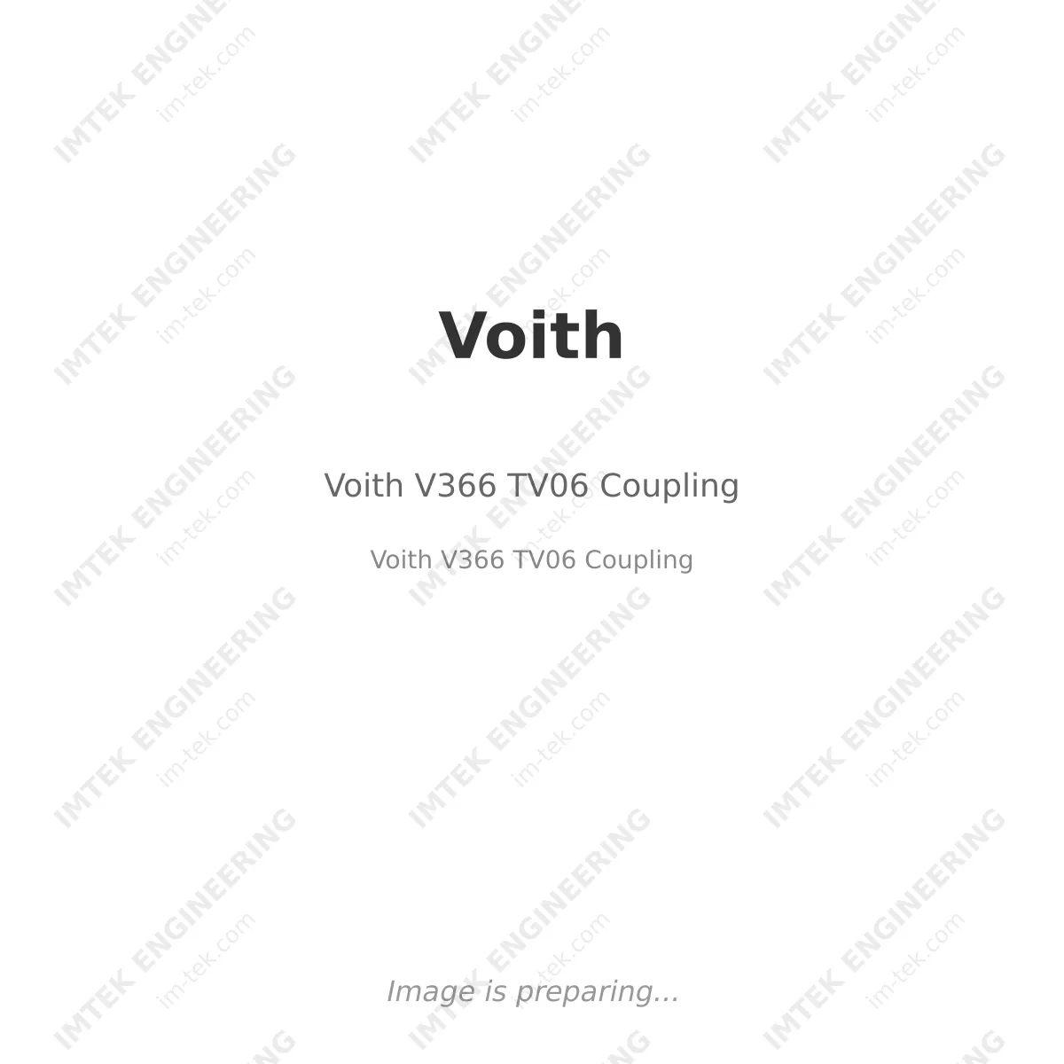 Voith Voith V366 TV06 Coupling - Voith V366 TV06 Coupling