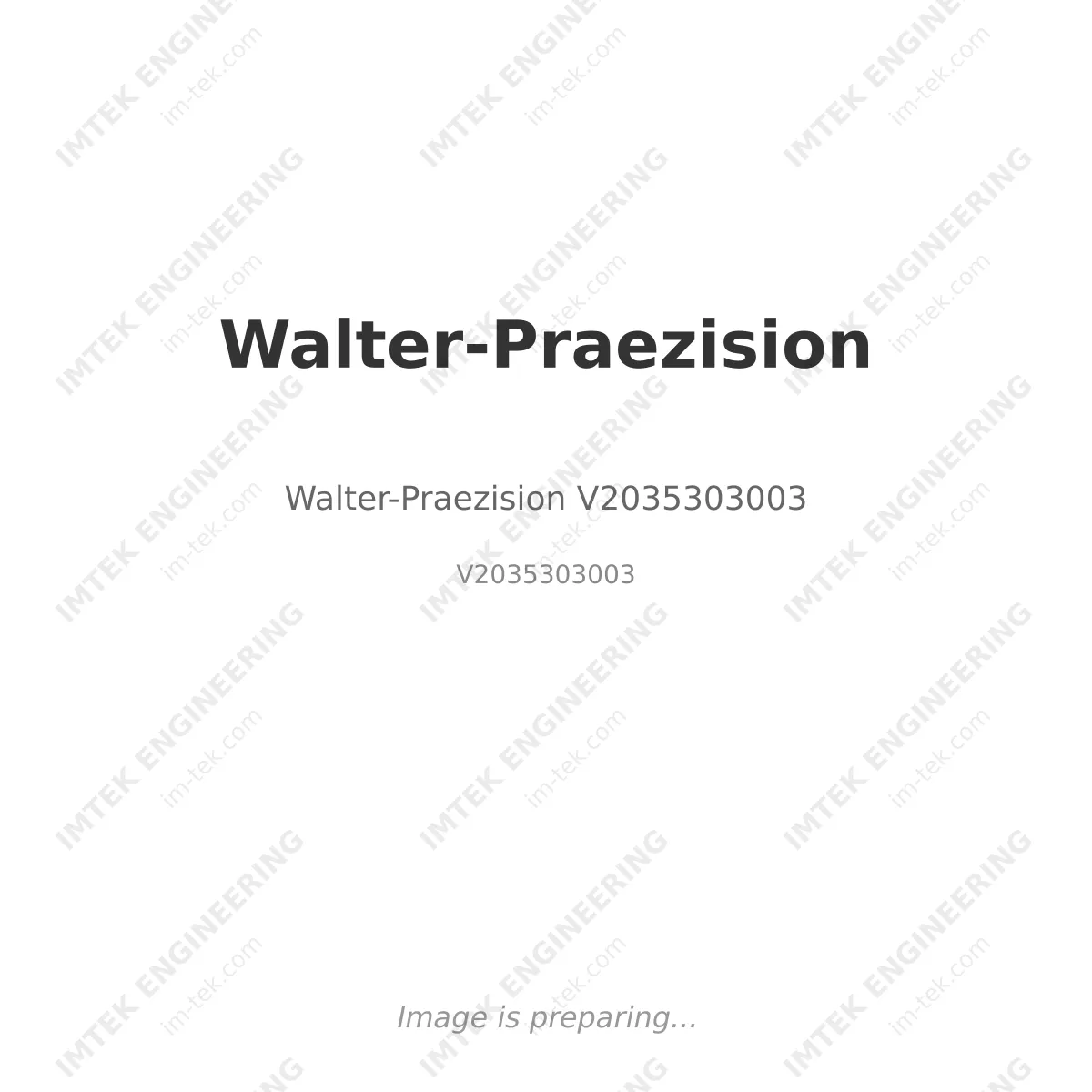 Walter-Praezision Walter-Praezision V2035303003 - V2035303003