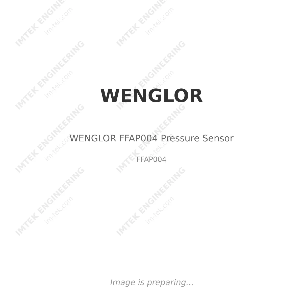 WENGLOR WENGLOR FFAP004 Pressure Sensor - FFAP004