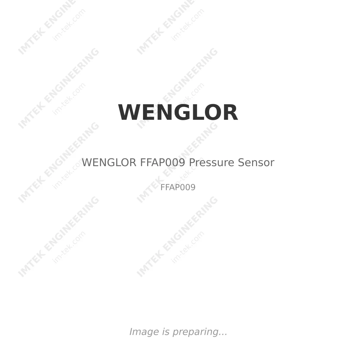 WENGLOR WENGLOR FFAP009 Pressure Sensor - FFAP009
