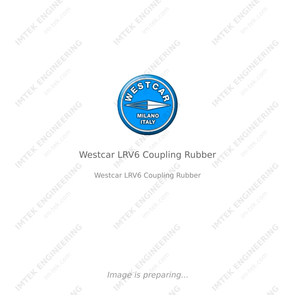 Westcar Westcar LRV6 Coupling Rubber - Westcar LRV6 Coupling Rubber