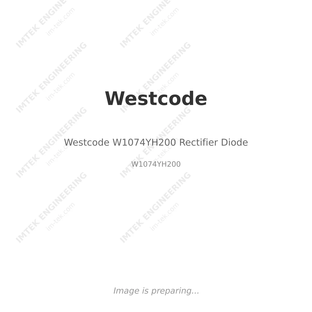 Westcode Westcode W1074YH200 Rectifier Diode - W1074YH200