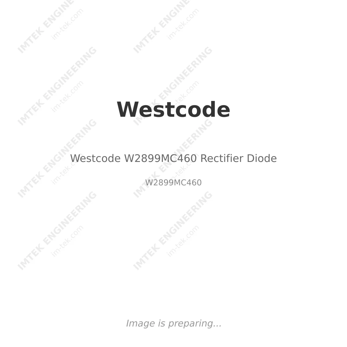 Westcode Westcode W2899MC460 Rectifier Diode - W2899MC460