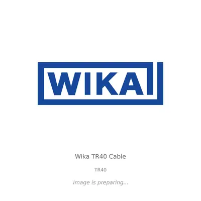 Wika Wika TR40 Cable - TR40