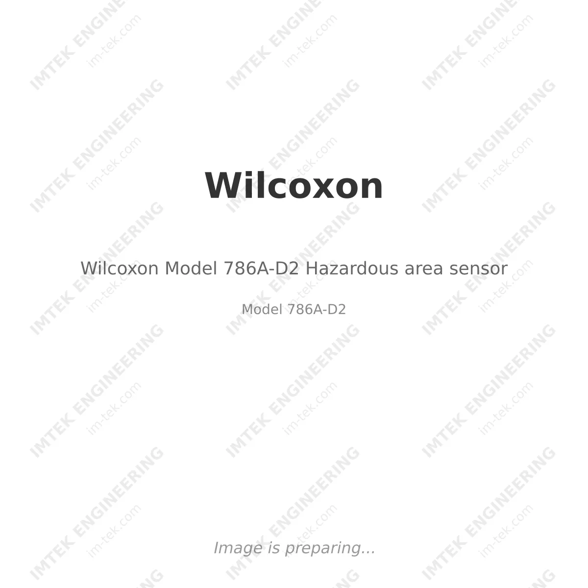 Wilcoxon Wilcoxon Model 786A-D2 Hazardous area sensor - Model 786A-D2
