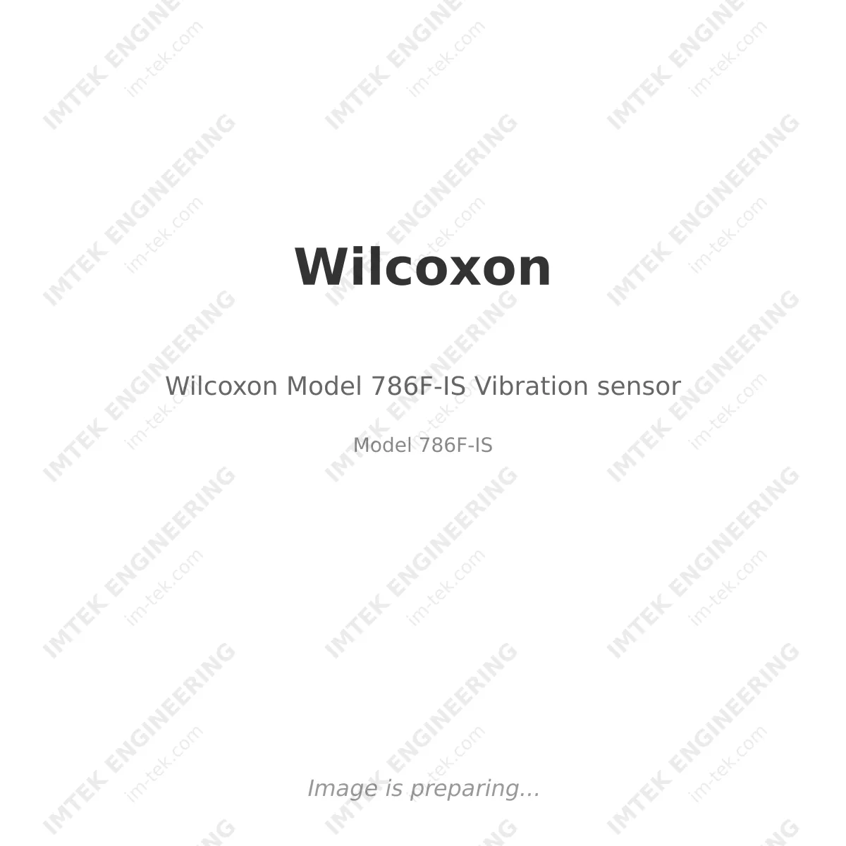 Wilcoxon Wilcoxon Model 786F-IS Vibration sensor - Model 786F-IS