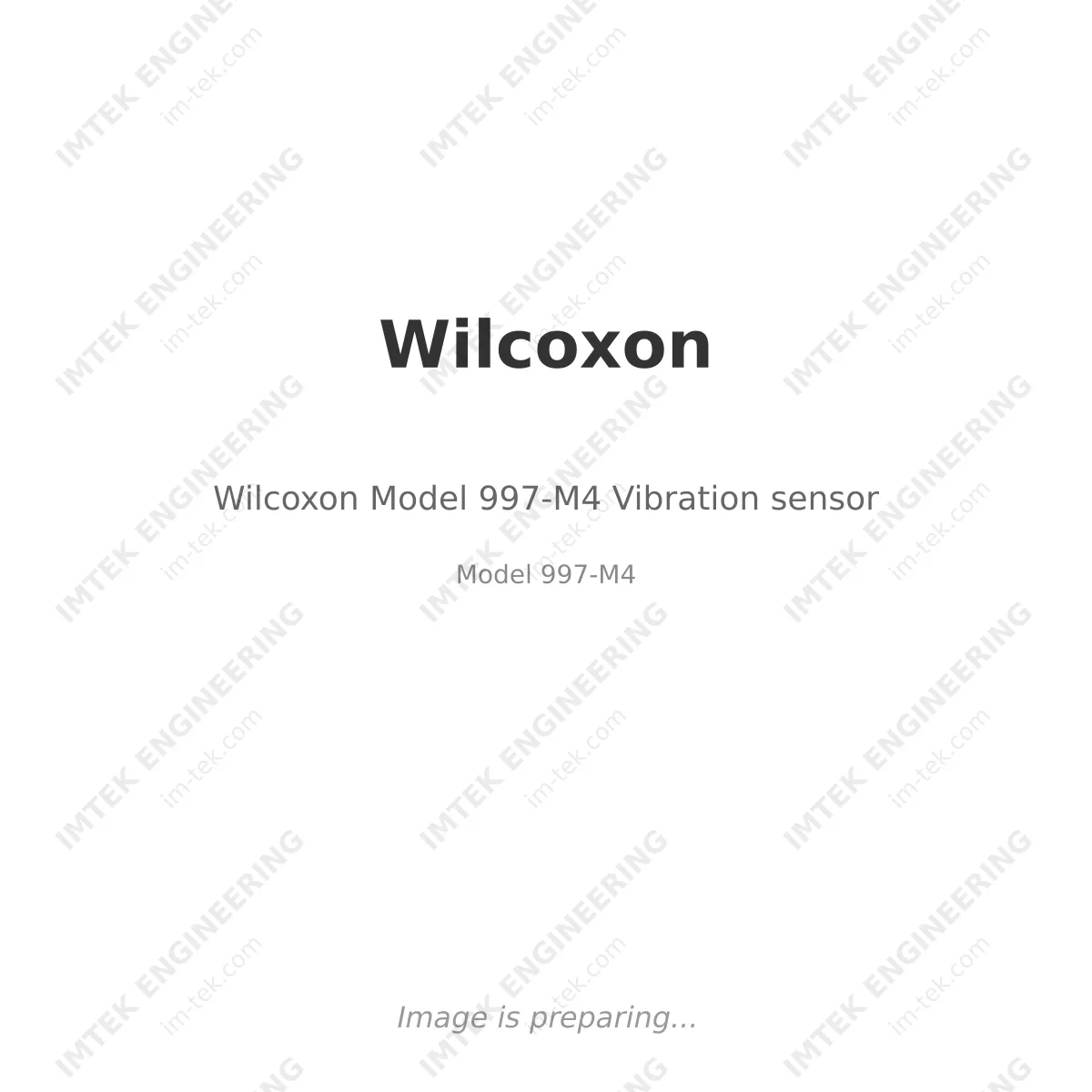 Wilcoxon Wilcoxon Model 997-M4 Vibration sensor - Model 997-M4