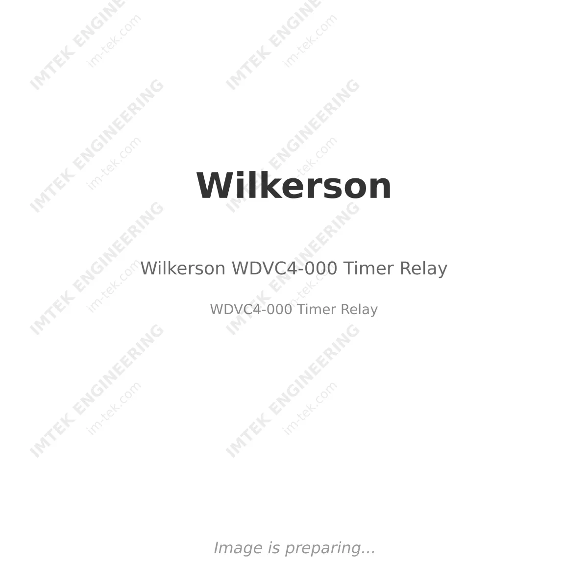 Wilkerson Wilkerson WDVC4-000 Timer Relay - WDVC4-000 Timer Relay