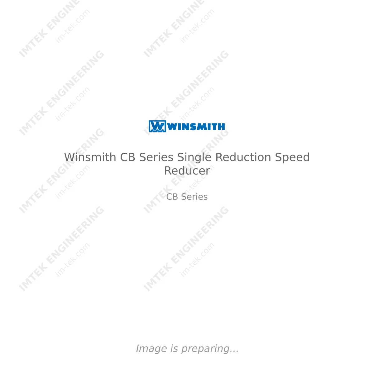 Winsmith Winsmith CB Series Single Reduction Speed Reducer - CB Series