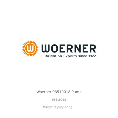 Woerner Woerner 93510018 Pump - 93510018