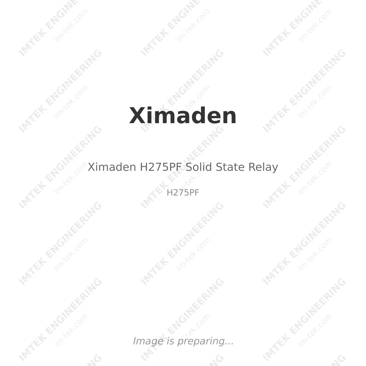 Ximaden Ximaden H275PF Solid State Relay - H275PF