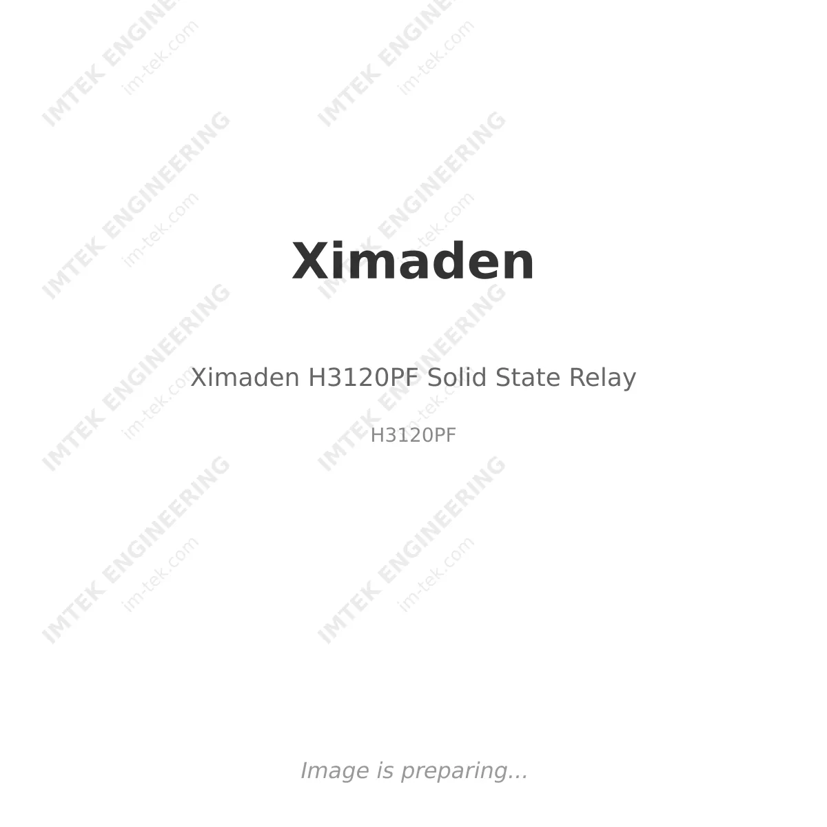 Ximaden Ximaden H3120PF Solid State Relay - H3120PF
