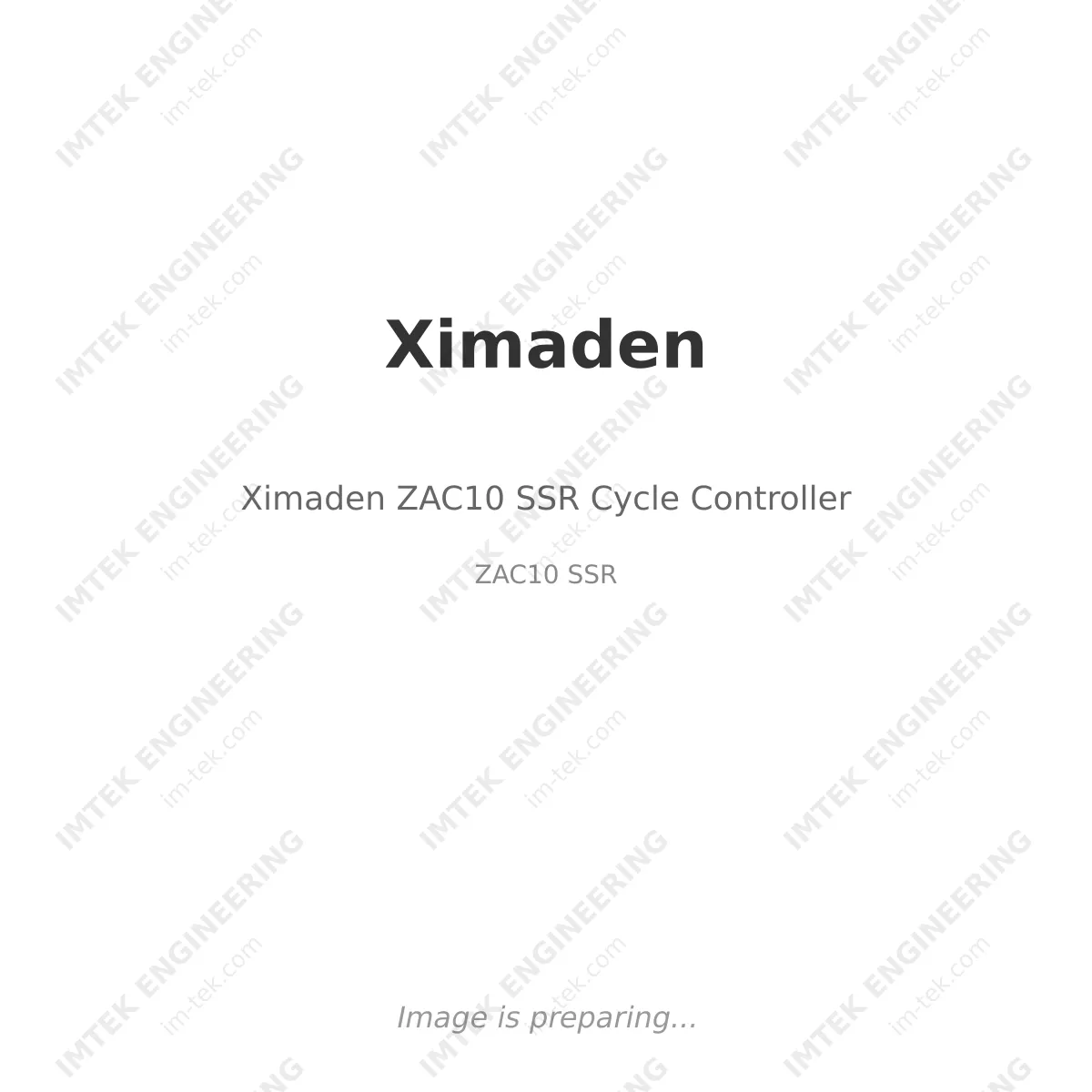 Ximaden Ximaden ZAC10 SSR Cycle Controller - ZAC10 SSR