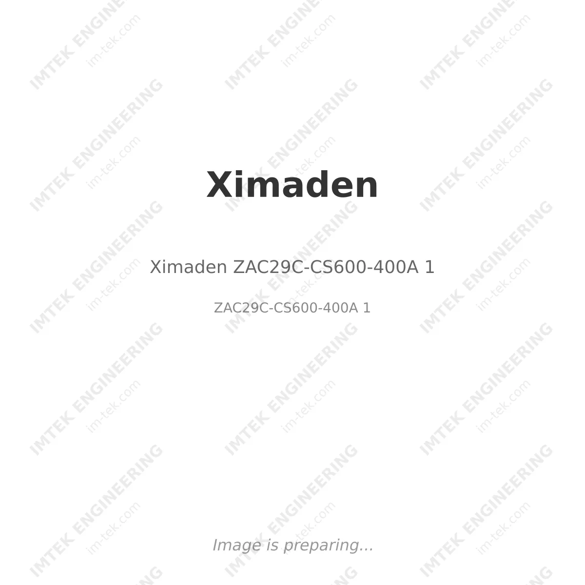 Ximaden Ximaden ZAC29C-CS600-400A 1 - ZAC29C-CS600-400A 1