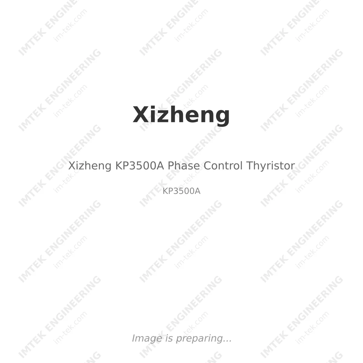 Xizheng Xizheng KP3500A Phase Control Thyristor - KP3500A