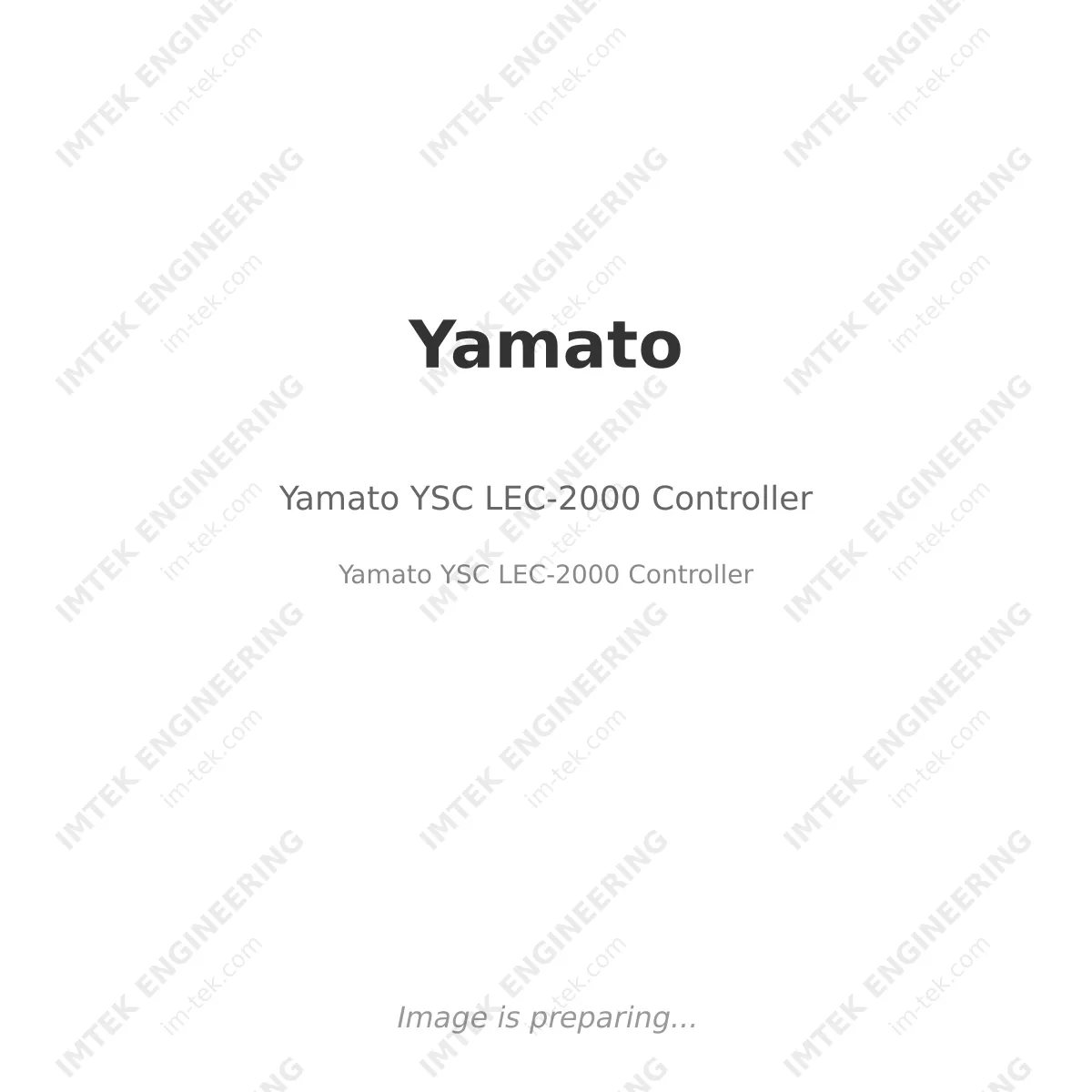Yamato Yamato YSC LEC-2000 Controller - Yamato YSC LEC-2000 Controller
